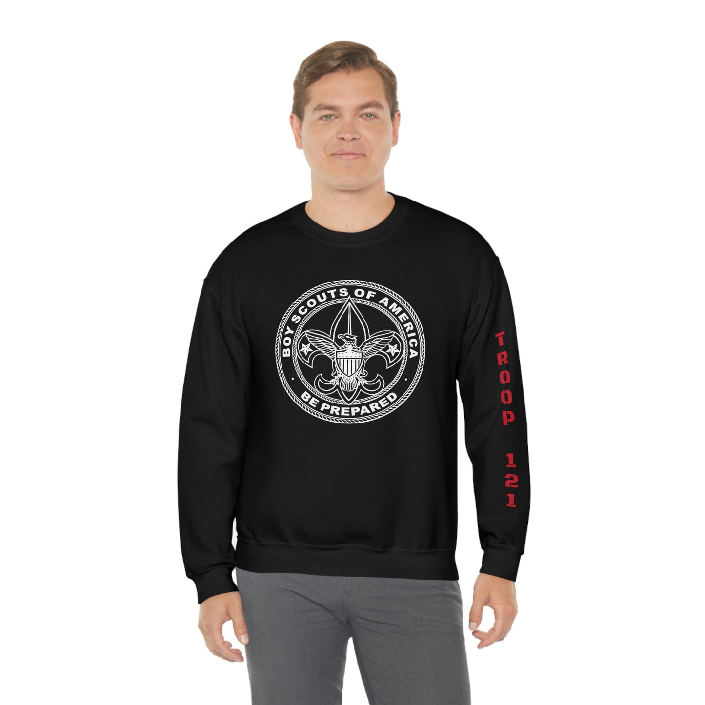 Troop 121 Arm Print Sweatshirt