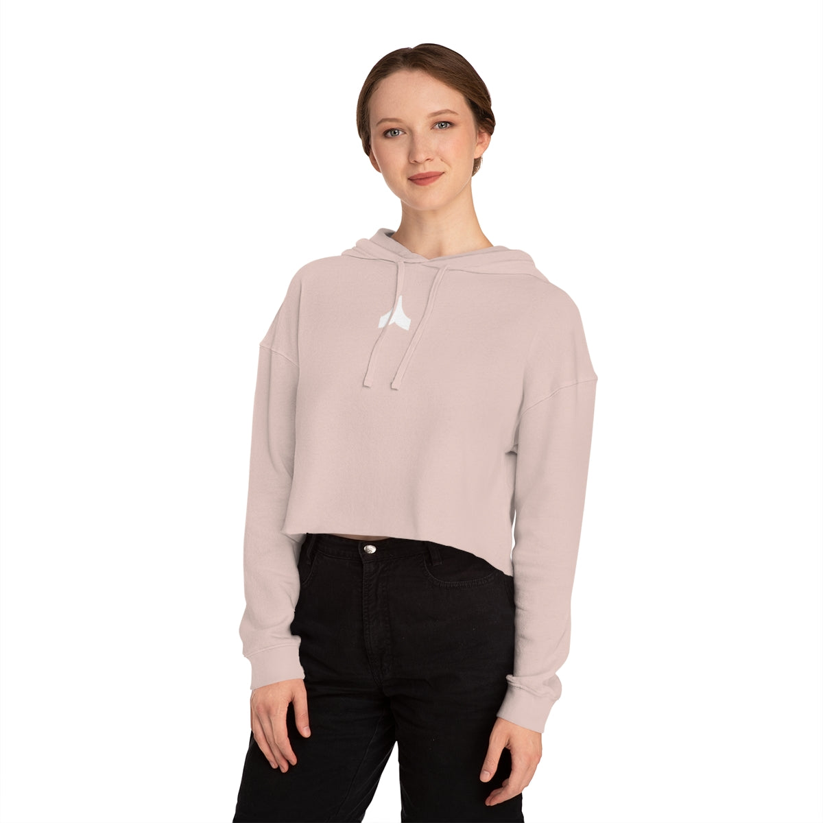 Chevron Cropped Hoodie