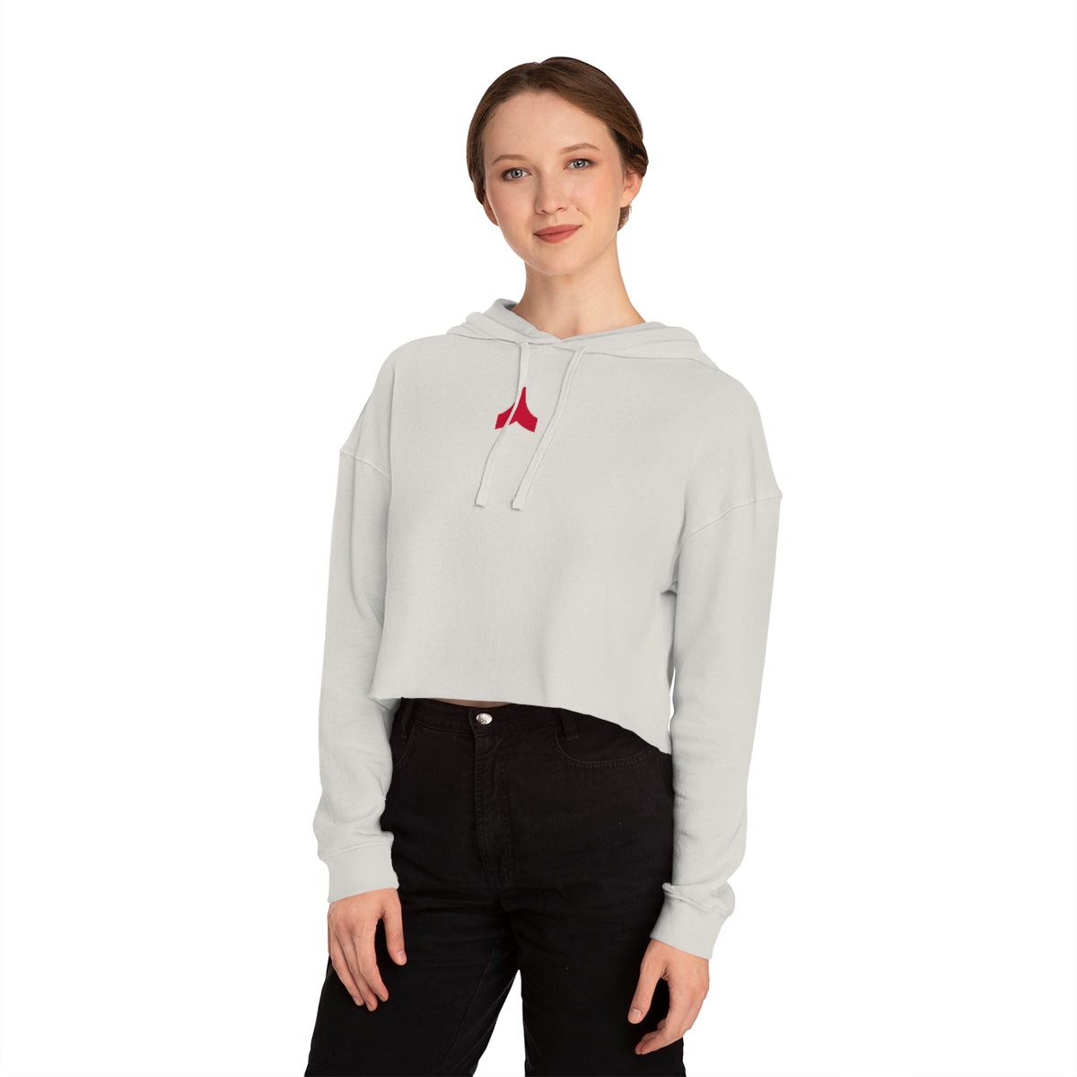 Chevron Cropped Hoodie