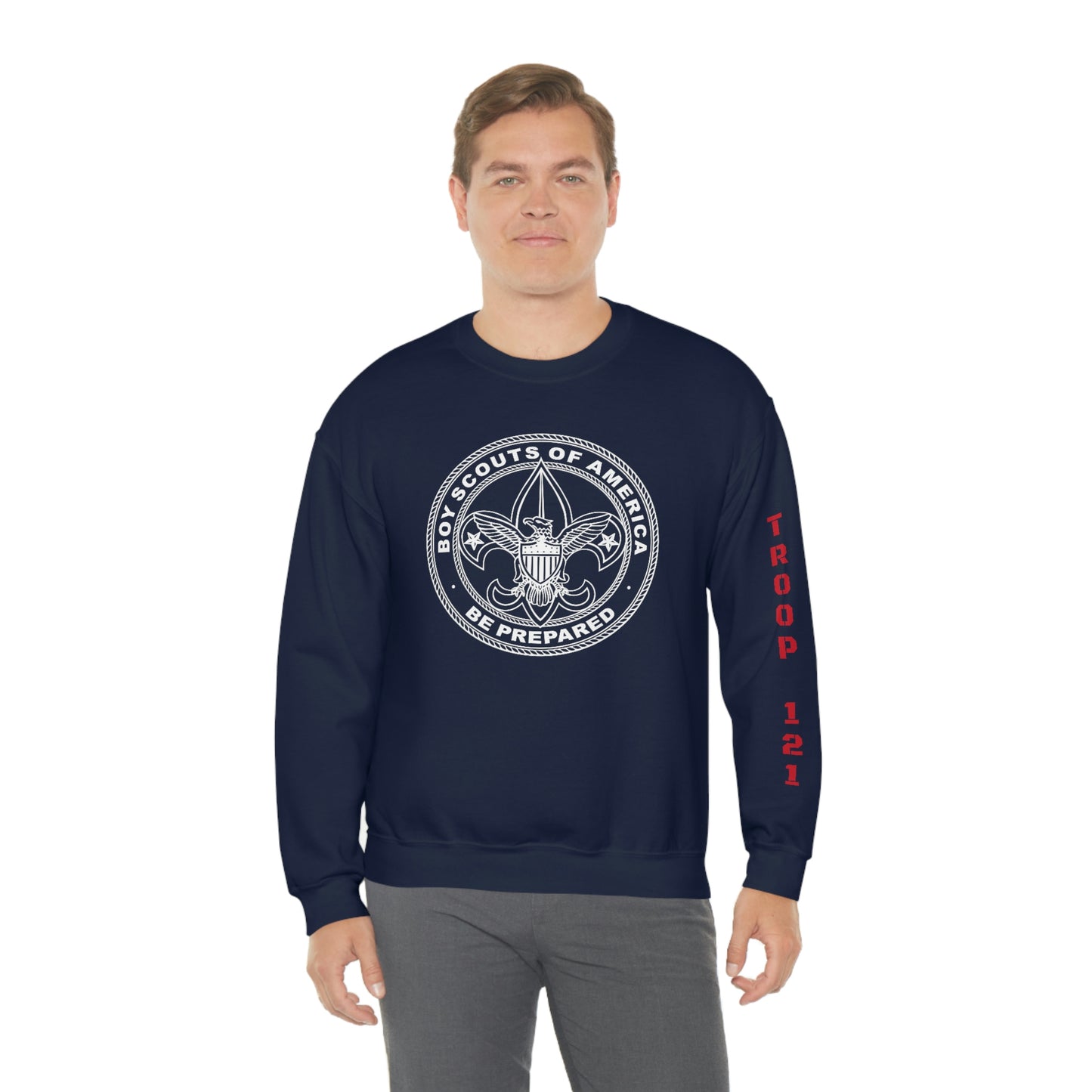 Troop 121 Arm Print Sweatshirt