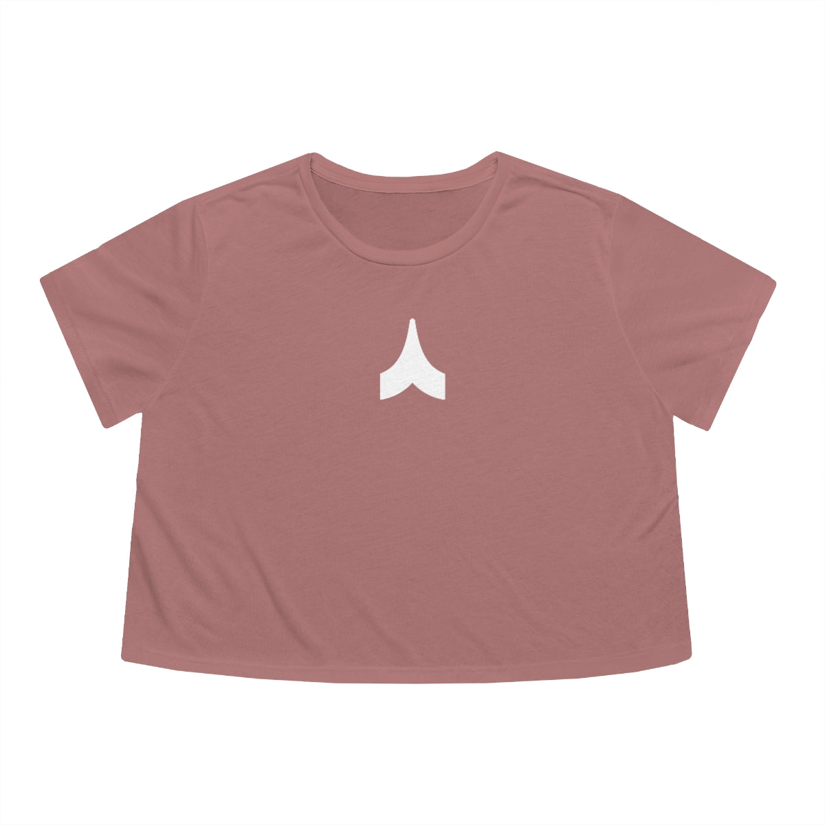 Chevron Flowy Cropped Tee