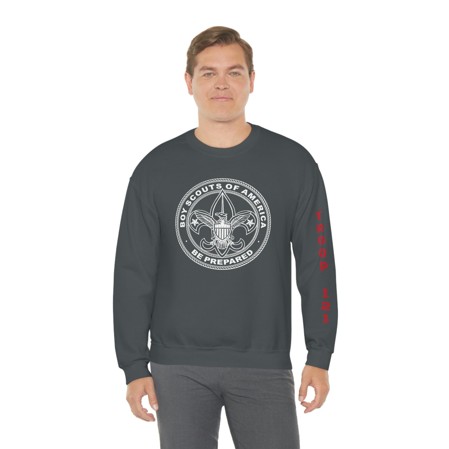 Troop 121 Arm Print Sweatshirt