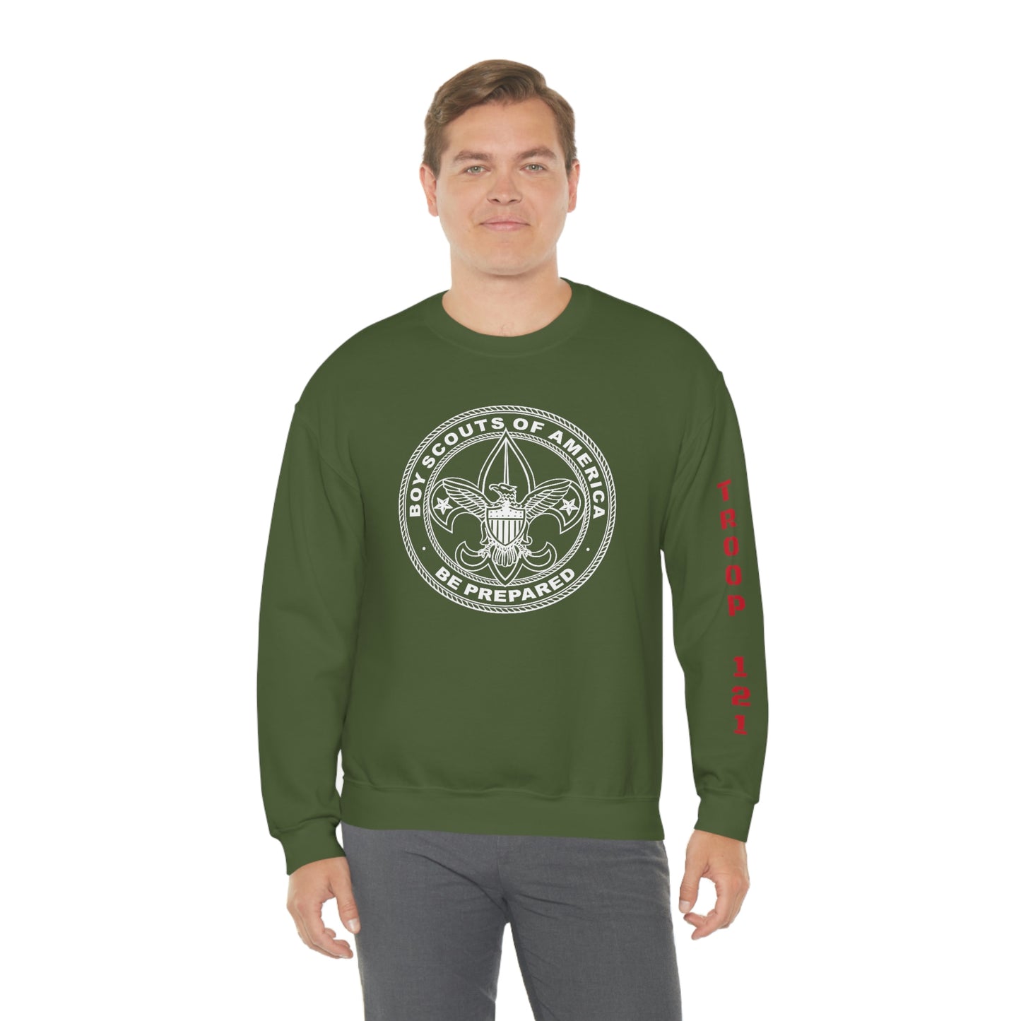Troop 121 Arm Print Sweatshirt