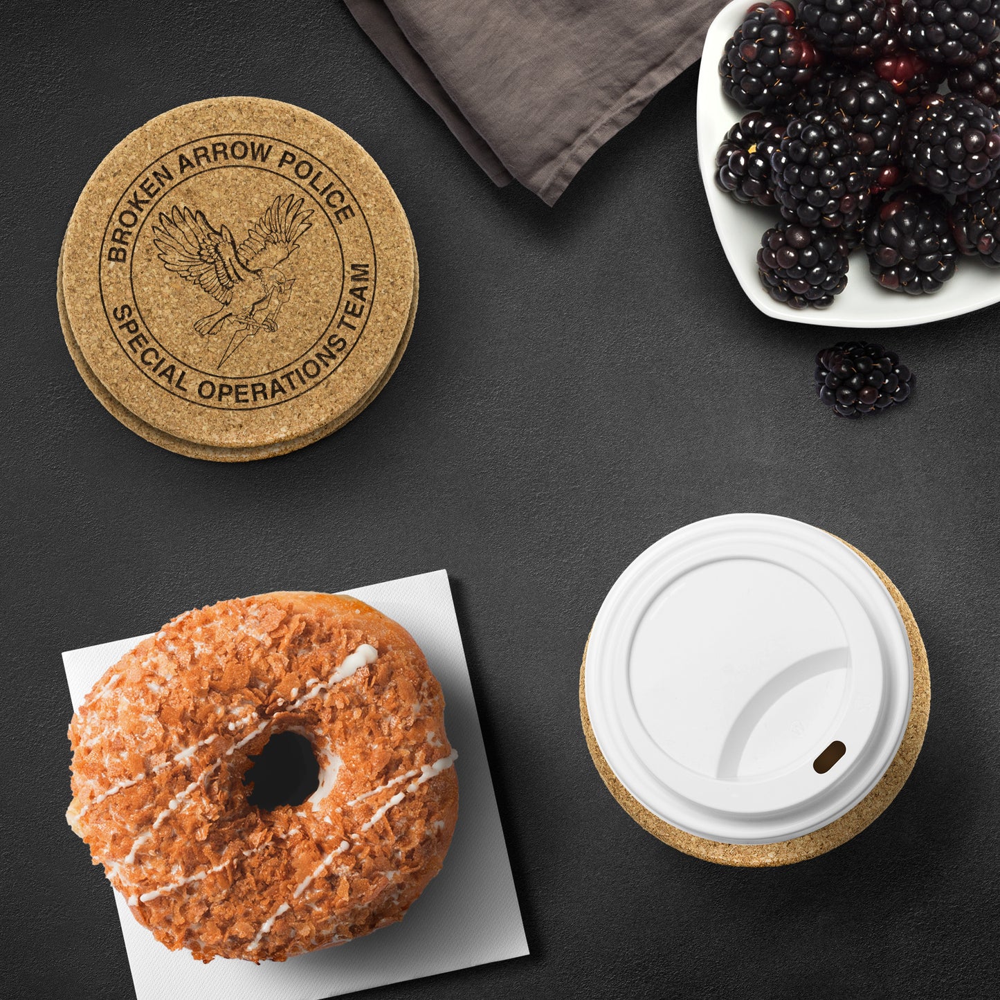 BASOT Cork Coaster - 4pc