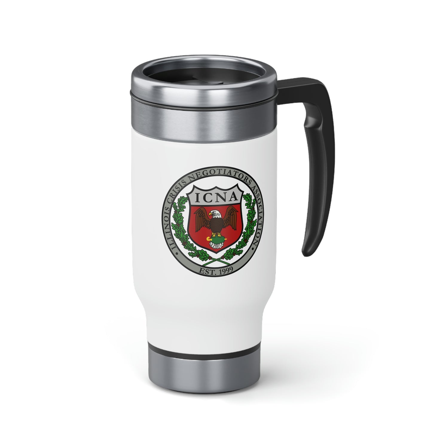 ICNA Travel Mug with Handle, 14oz