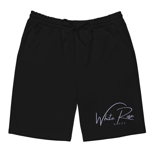 White Rose Fleece Shorts
