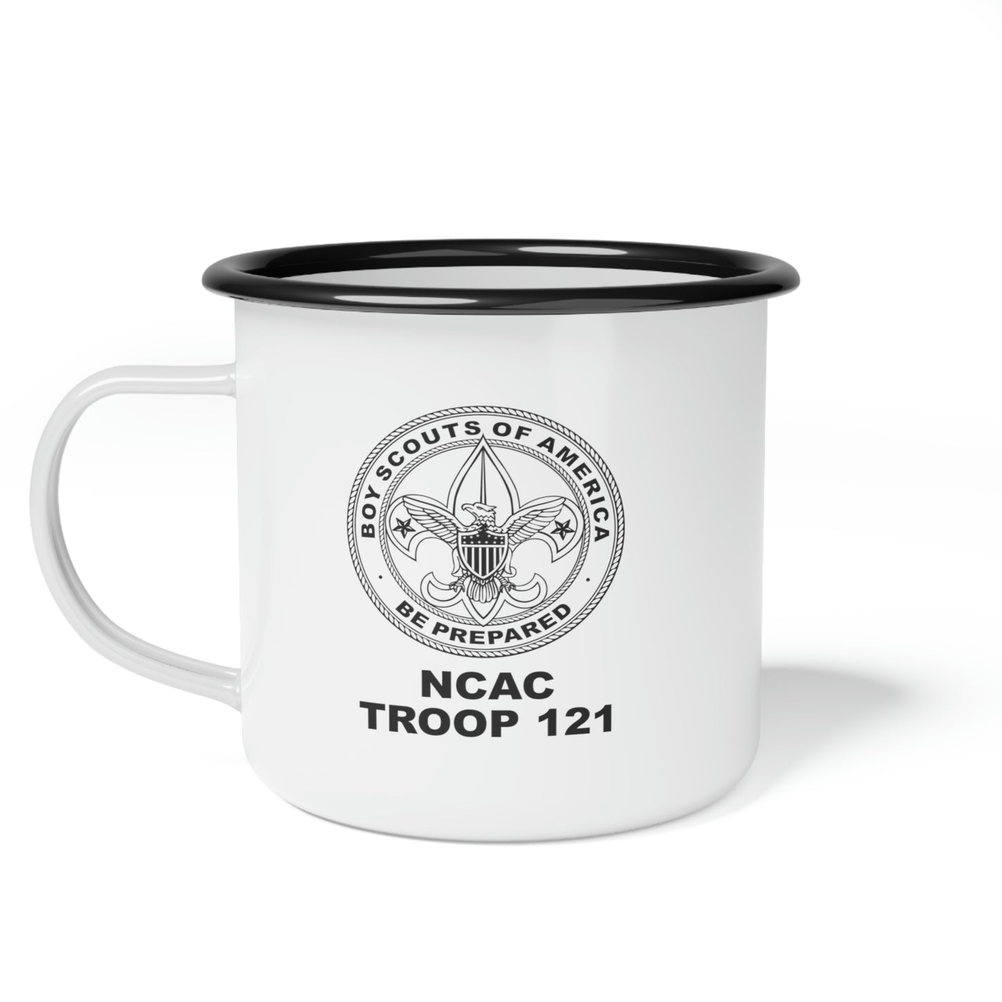 Troop 121 Enamel Camp Cup