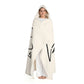 White Rose Hooded Sherpa Fleece Blanket