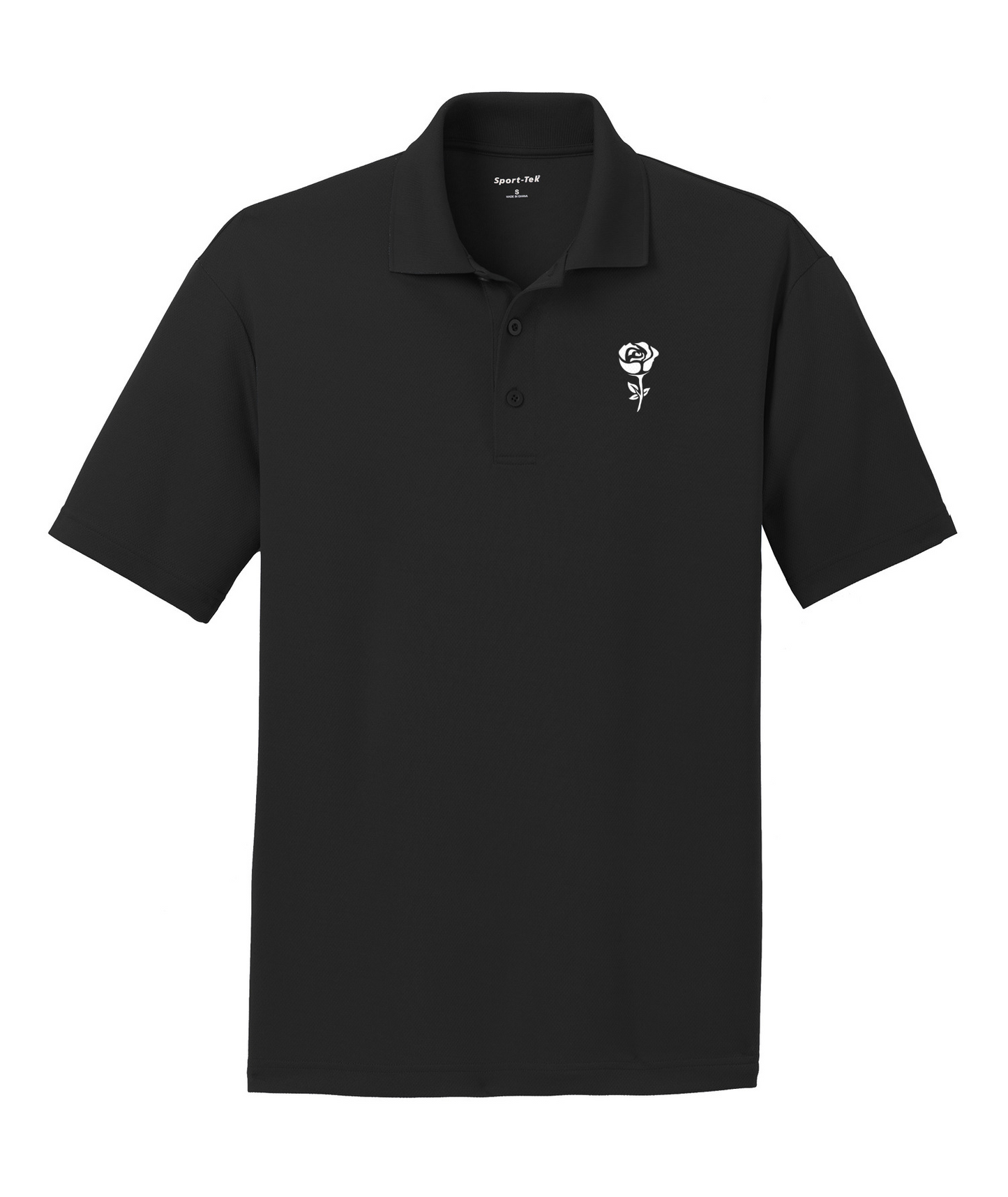 Embroidered Rose Sport Polo